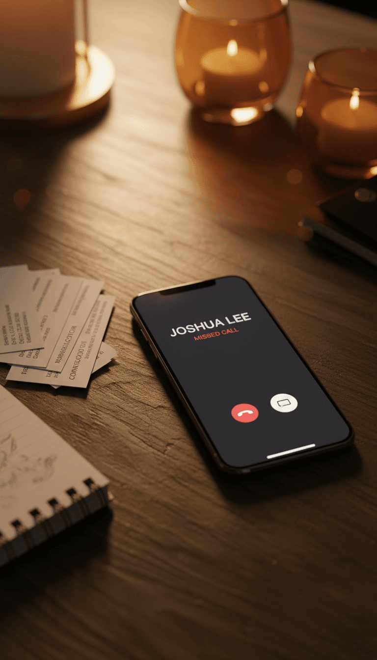 Smartphone receiving after-hours call notification