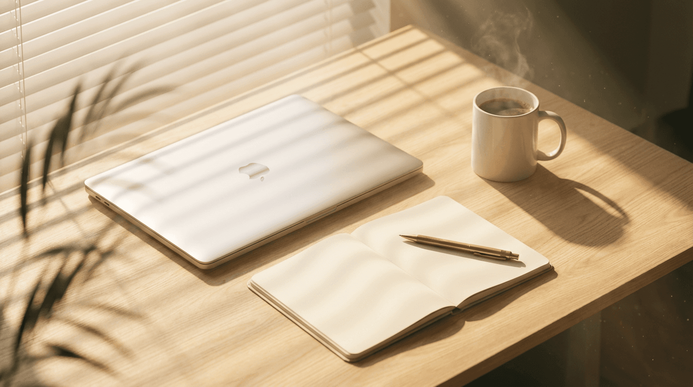 Service contractor workspace with automation system running